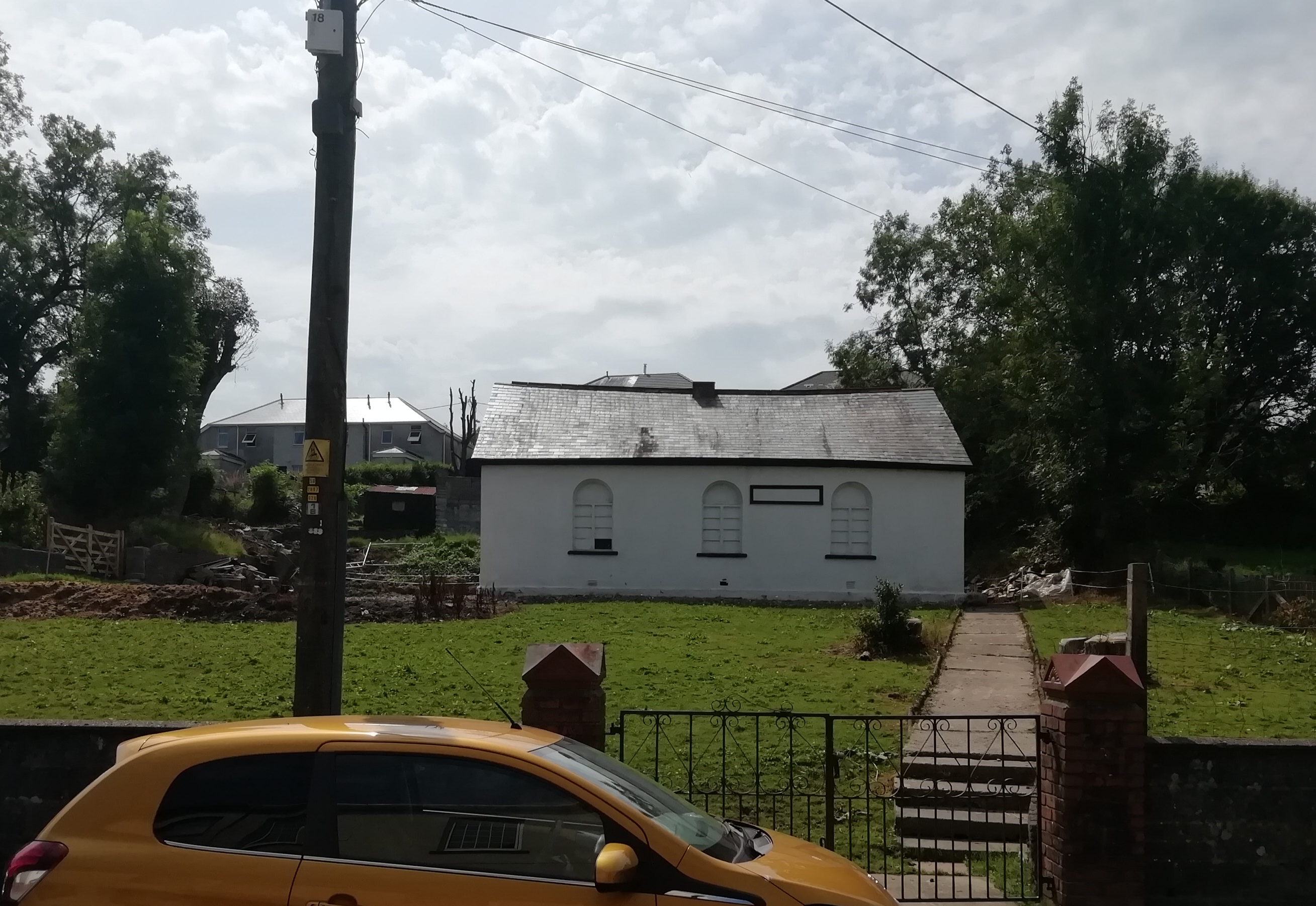 The old Noddfa Chapel, taken from the public highway