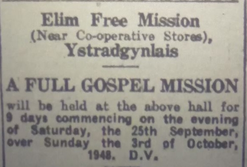 Elim Free Mission, Ystradgynlais