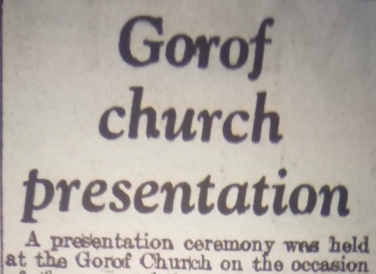 Gorof Sunday School, Gurnos