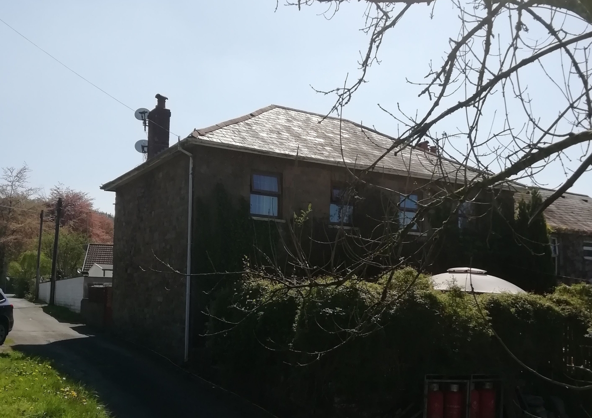 The private house incorporating Capel Yr Ynys within it